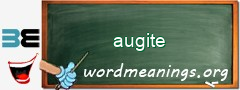 WordMeaning blackboard for augite